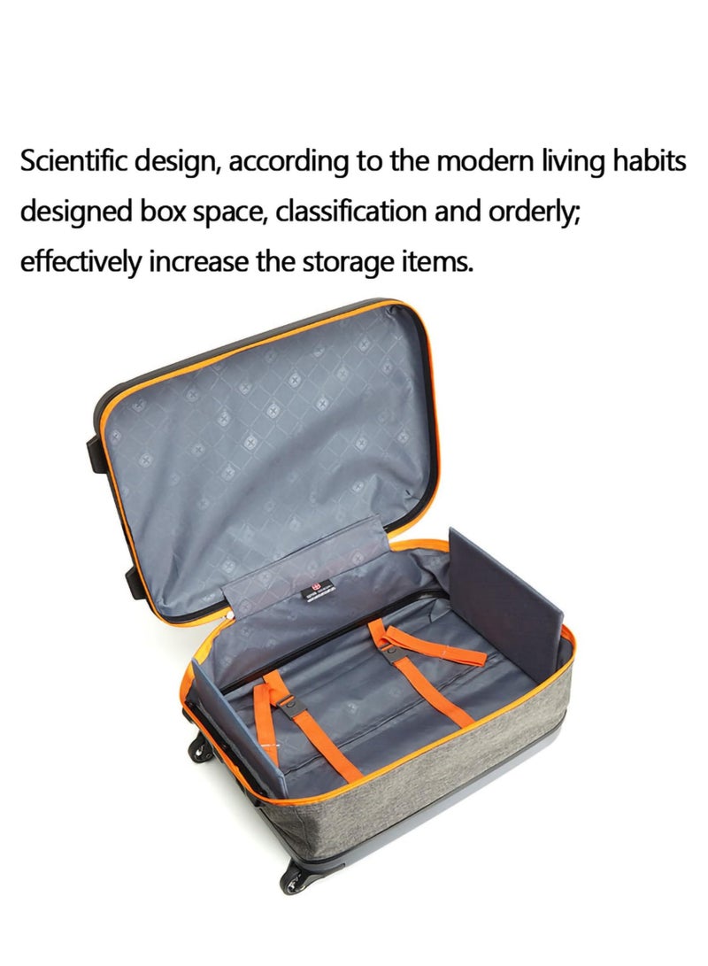 XiuWoo 20" Carry On Collapsible, Portable Folding Luggage With Spinner Wheels & TSA Lock, Lightweight Hard Shell Travel Carry-on Cabin Luggage, Suitcase Small Cabin Bag - Image 5