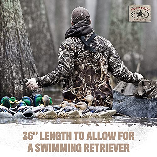 Rig Em Right Rig'Em Right Waterfowl Pre-Rigged Gang Rig Drops with 400-LB Monofilament and Large 6" Stainless Steel Clips for Speed and Durability (12 Gang Rig Drops) - Image 5