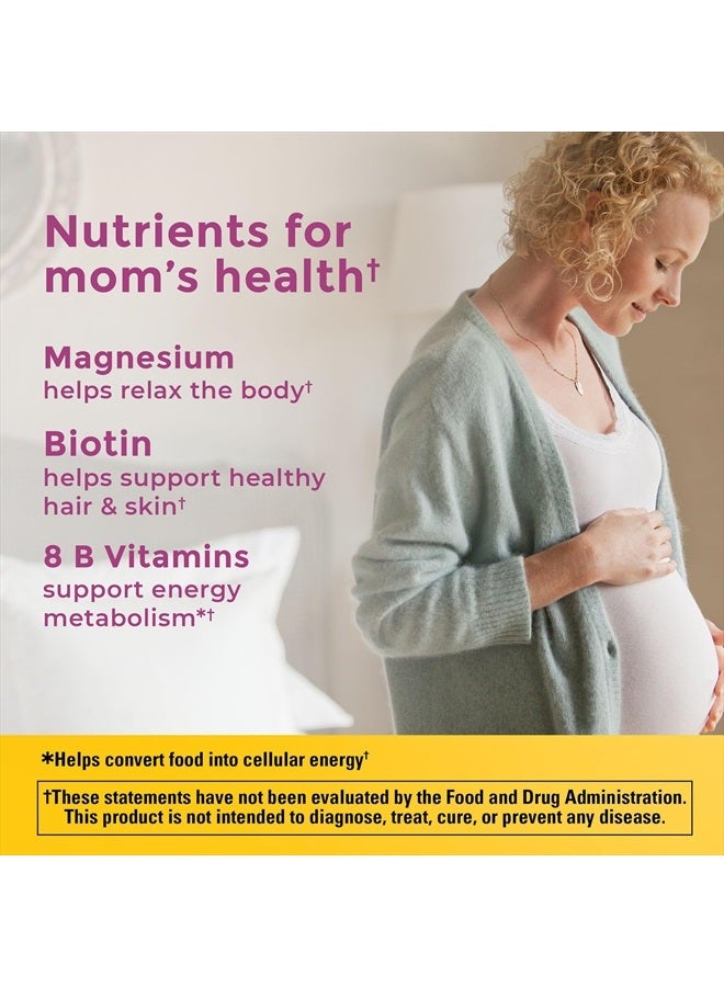 Nature Made مكمل غذائي قبل الولادة يحتوي على حمض الفوليك + حمض الدوكوساهيكسانويك، مكمل غذائي قبل الولادة يحتوي على فيتامينات ومعادن لدعم التغذية اليومية، 60 كبسولة هلامية، إمداد لمدة 60 يومًا - Image 4