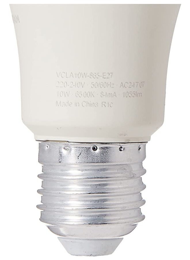 Osram - Osram Led Value Classic A Screw Base E27, Frosted (Replace 75W) 10W, Day Light/6500K - 1055 Lm Pack Of 6 - Image 1