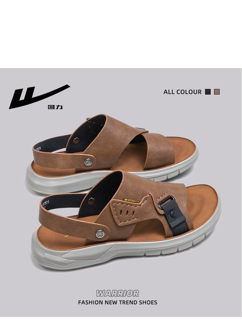 Warrior New Casual And Fashionable Style, Two Pairs Of Sandals And One Foot Of Beach Shoes - Image 4