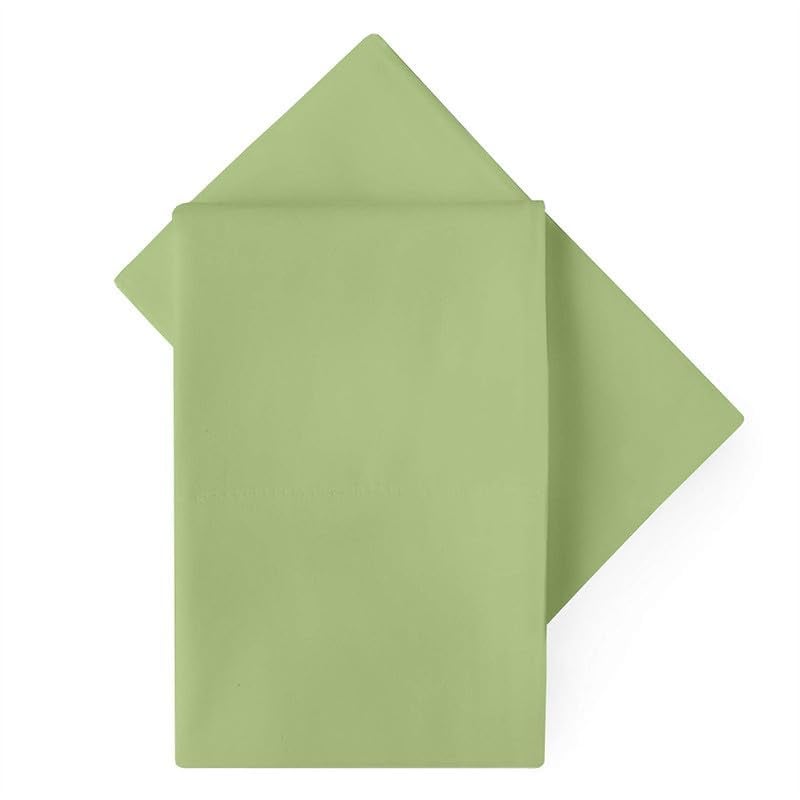 Bright Décor Pillow Cover | Takiya Cover | Takiya kholi | Pillow Cases | Pillow Covers Set of 2-100% Microfiber – Soft, Smooth and Wrinkle Free - Sage Solid - 17" X 27" Pillow Cover - Image 2