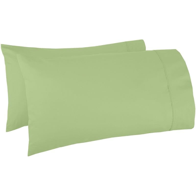 Bright Décor Pillow Cover | Takiya Cover | Takiya kholi | Pillow Cases | Pillow Covers Set of 2-100% Microfiber – Soft, Smooth and Wrinkle Free - Sage Solid - 17" X 27" Pillow Cover - Image 3