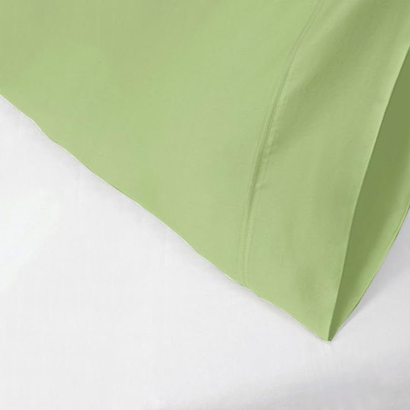 Bright Décor Pillow Cover | Takiya Cover | Takiya kholi | Pillow Cases | Pillow Covers Set of 2-100% Microfiber – Soft, Smooth and Wrinkle Free - Sage Solid - 17" X 27" Pillow Cover - Image 4