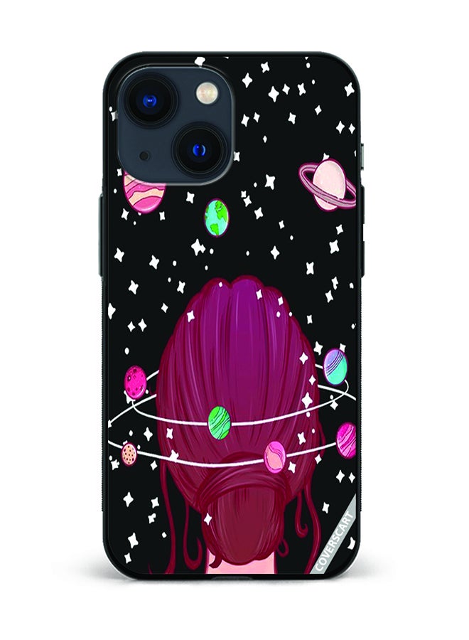 Protective Case Cover For Apple iPhone 13 Mini Girl Design Multicolour