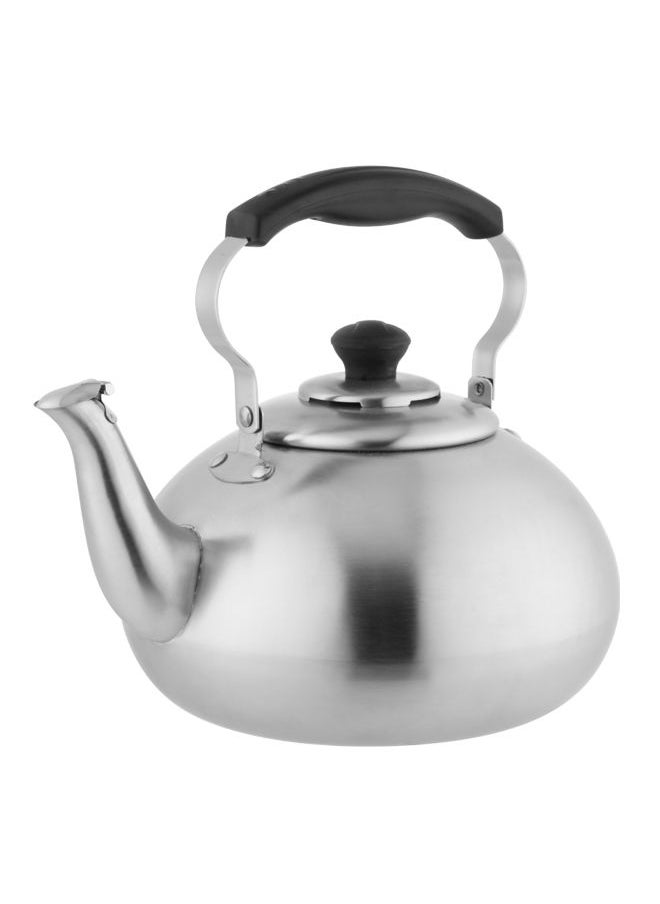 Trust Stainless Steel Whistling Kettle 2.65L Silver/Black 