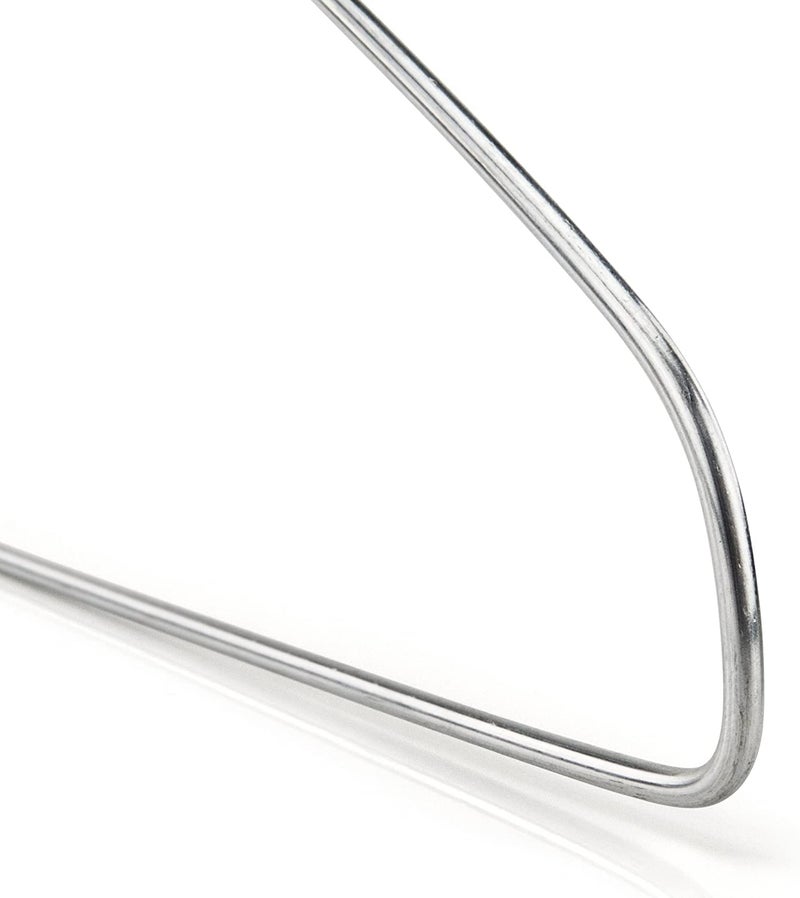 HANGERWORLD Silver Metal Wire Clothes Hangers 16inch 13 Gauge Clothes Garment Coat Hanger (20 Pack) - Image 5