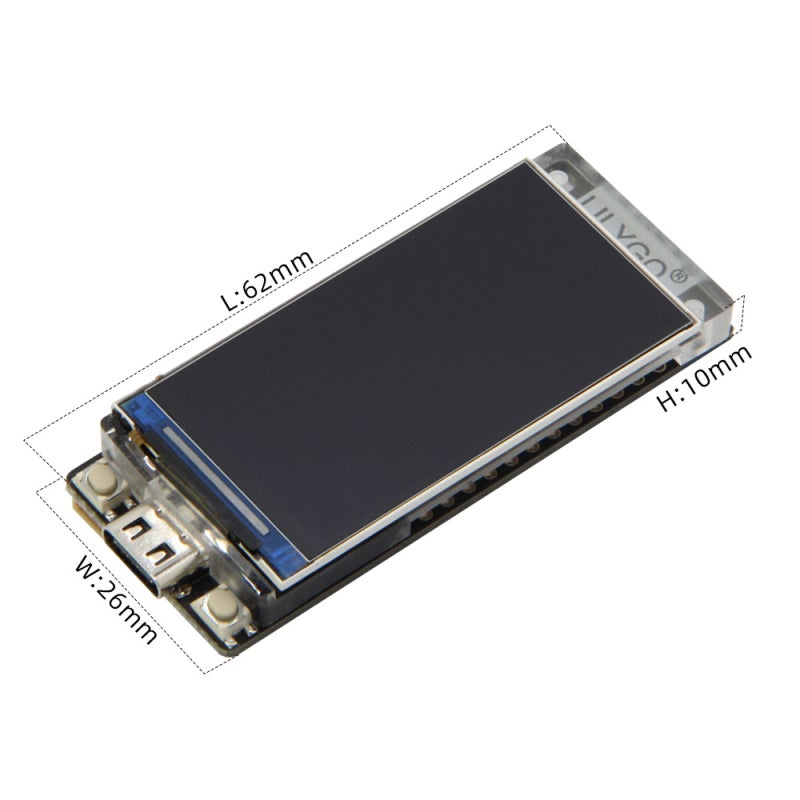 شاشة عرض LCD مقاس 1.9 بوصة بتقنية ST7789 ولوحة تطوير مع وحدة اتصال لاسلكي مزدوجة تدعم WIFI و BT5.0 - Image 2