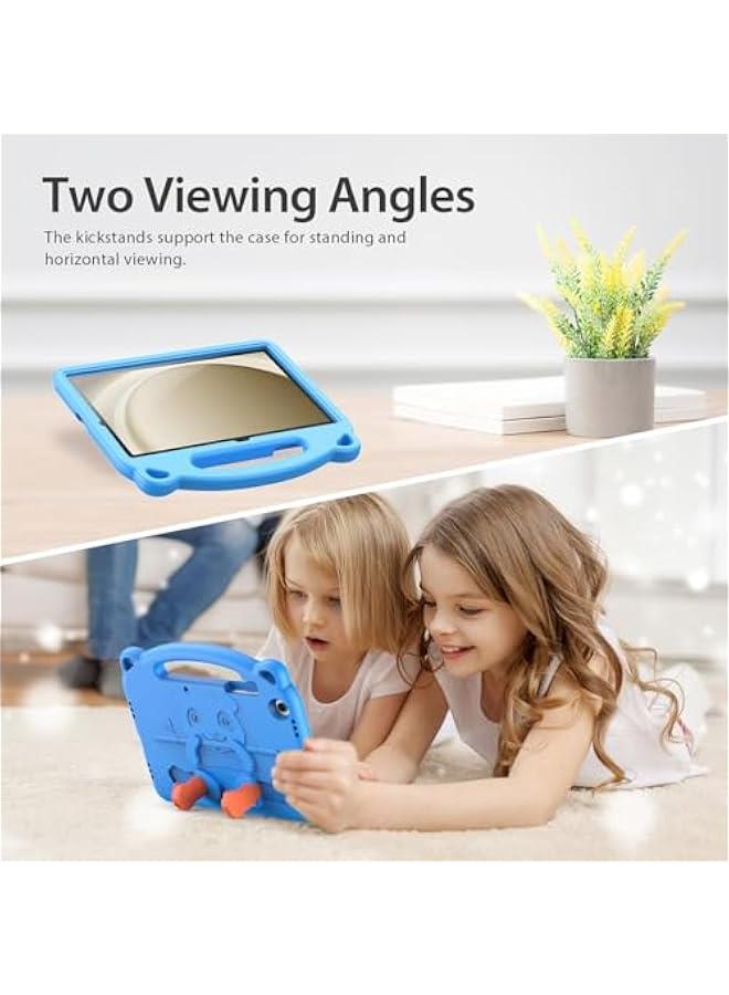 Captaintech Kids Case forSamsung Galaxy Tab A9 Plus 11 Inch 2023 (SM-X210/X216/X218), Shockproof Tab A9 Plus Case with Shoulder Strap, Handle Kickstand Protective Kids Case for Tab A9 Plus, Blue - Image 5