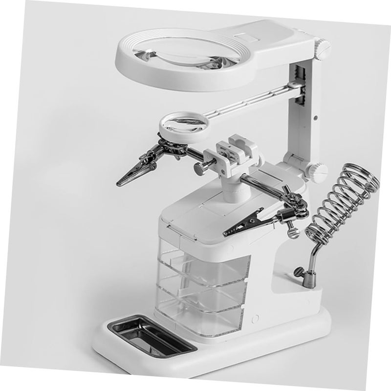 Portable LED Magnifying Station With Clips For Soldering Repair - Image 3