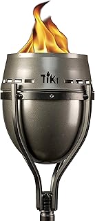 TiKi TIKI Tiki 1118035 Island King Lanai Garden Torch, Silver  - Image 1