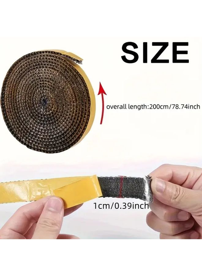 1pc Self Adhesive Fireproof Fiberglass Gasket Tape High Temp Resistant For Wood Stove Fireplace - Image 3