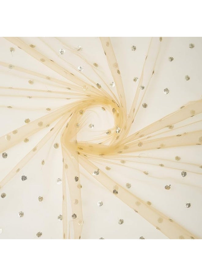 بازار دوباتا دوباتا بازار - دوباتا نسائية بيج مزينة من التول - Image 4