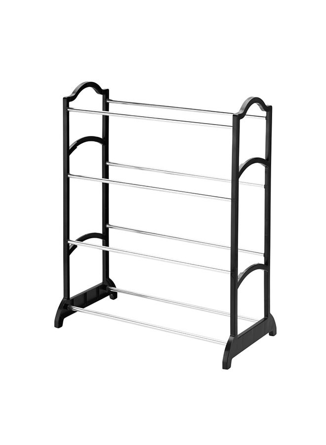 LAWAZIM 4-Tier Shoe Rack - 41x23x53cm - Free Standing Multipurpose Shoe Storage Cabinet Organizer for 8 Pairs, Open Shelf Design with Tool-Free Assembly - for Entryway, Closet, Bedroom, Apartment - Image 1