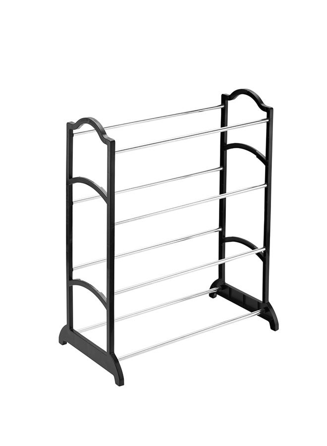 LAWAZIM 4-Tier Shoe Rack - 41x23x53cm - Free Standing Multipurpose Shoe Storage Cabinet Organizer for 8 Pairs, Open Shelf Design with Tool-Free Assembly - for Entryway, Closet, Bedroom, Apartment - Image 2