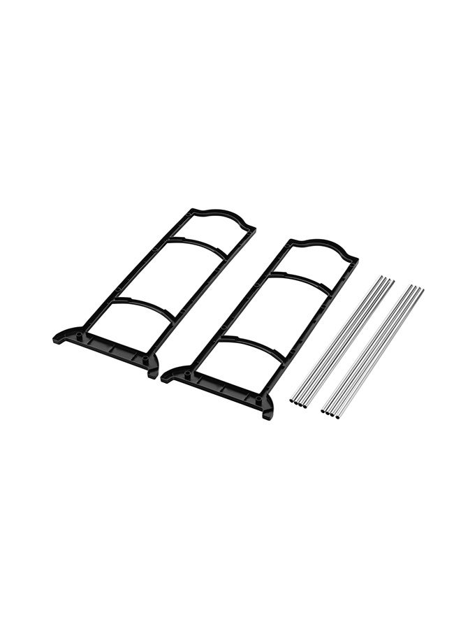 LAWAZIM 4-Tier Shoe Rack - 41x23x53cm - Free Standing Multipurpose Shoe Storage Cabinet Organizer for 8 Pairs, Open Shelf Design with Tool-Free Assembly - for Entryway, Closet, Bedroom, Apartment - Image 5