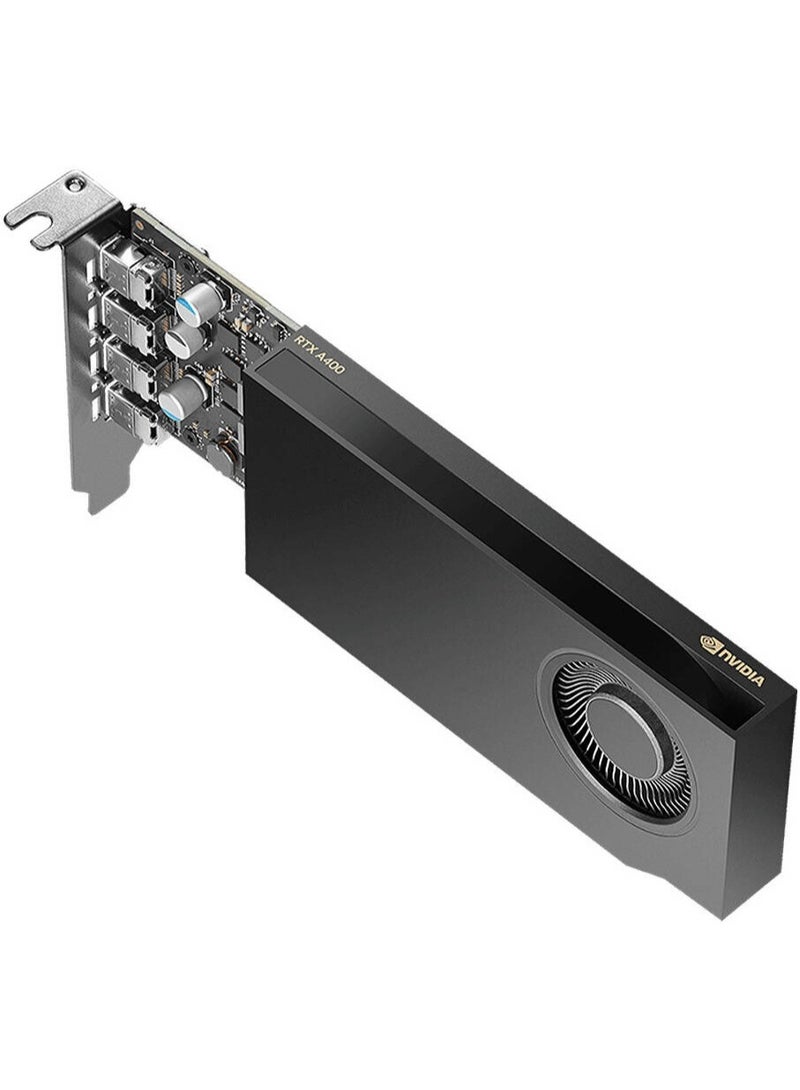بي إن واي بطاقة الرسوميات الاحترافية NVIDIA RTX A400 سعة 4GB GDDR6، 64 بت، 768 نواة CUDA، PCI Express 4.0 x8، 4× Mini DisplayPort 1.4a، 50W TDP، GPU محطة عمل منخفضة الارتفاع | VCNRTXA400-SB - Image 3