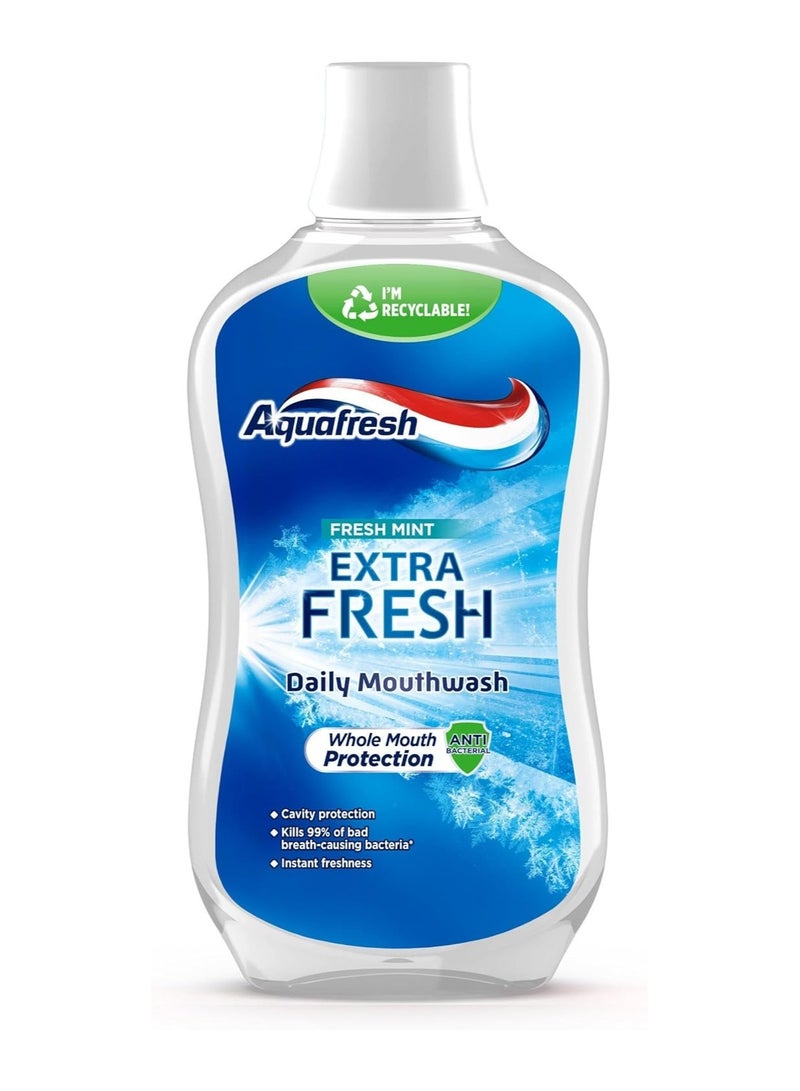 أكوا فريش غسول الفم بالنعناع المنعش – 500 مل