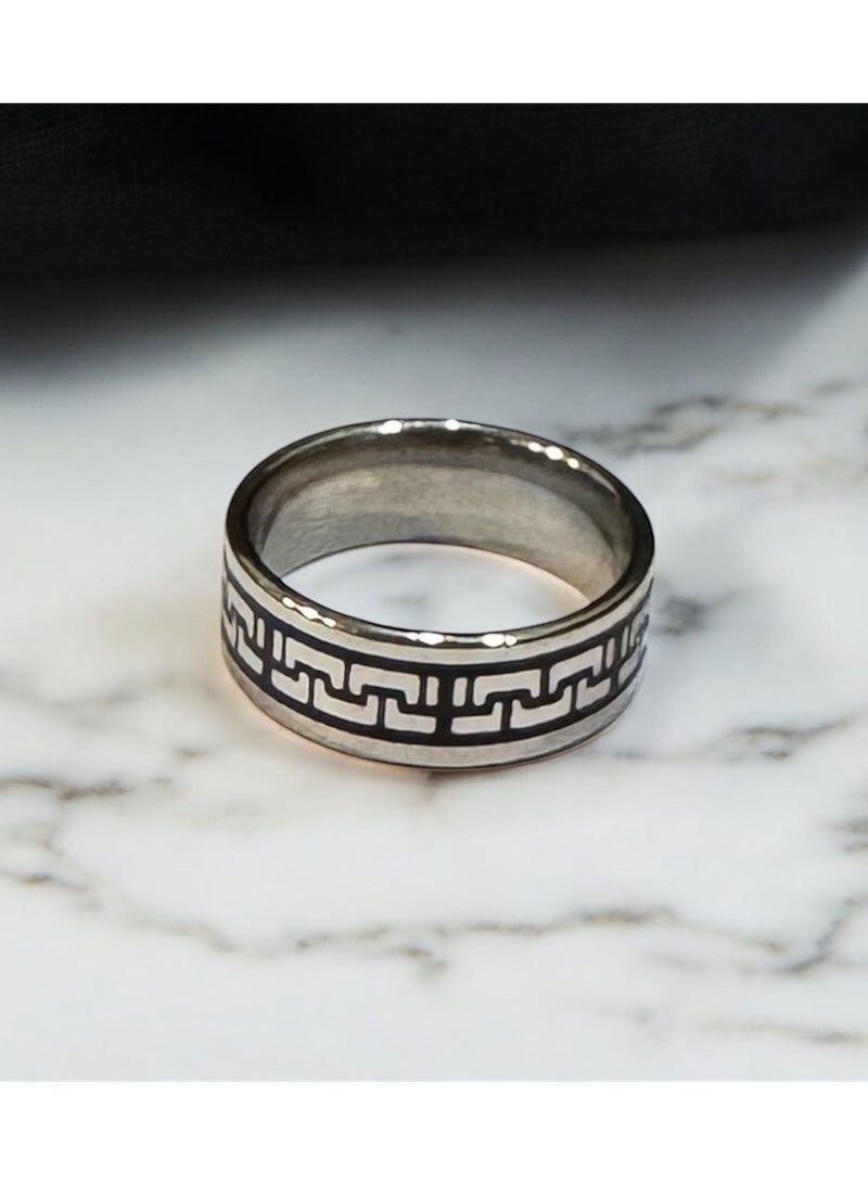 جوليري إيفريداي خاتم رجالي مصنوع من التيتانيوم ستيل المقاوم للصدأ مقاس 8 - Image 1
