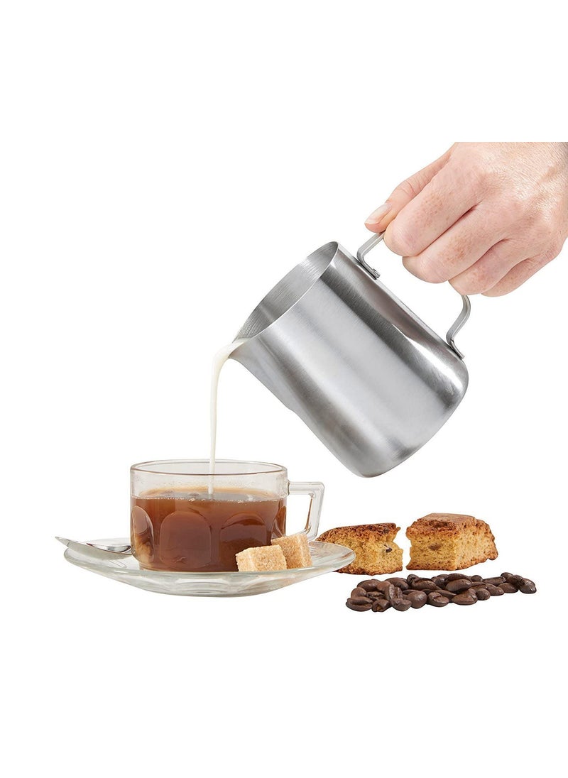 FINALITY finality Frothing Pitcher Mikey Store Stainless Steel Milk PotSet of 1 Piece 600 ml  - Image 4