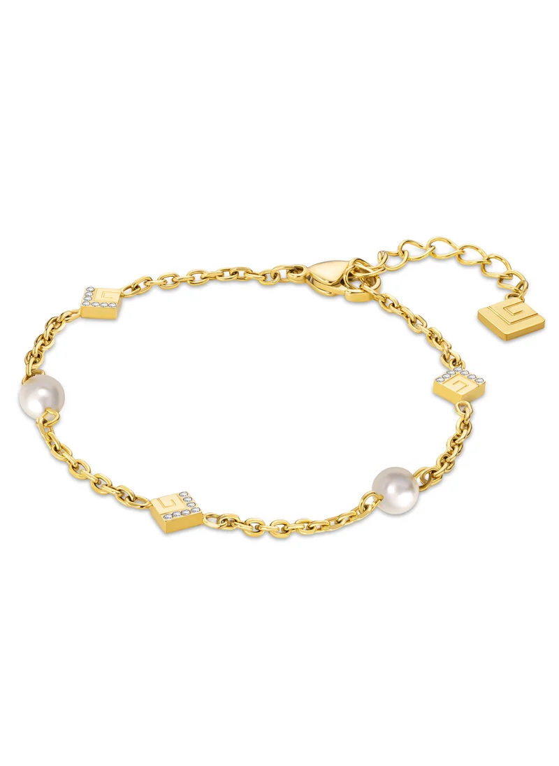 غاي لاروش Audrey Gold Plated Bracelet For Women with Pearls and Crystals