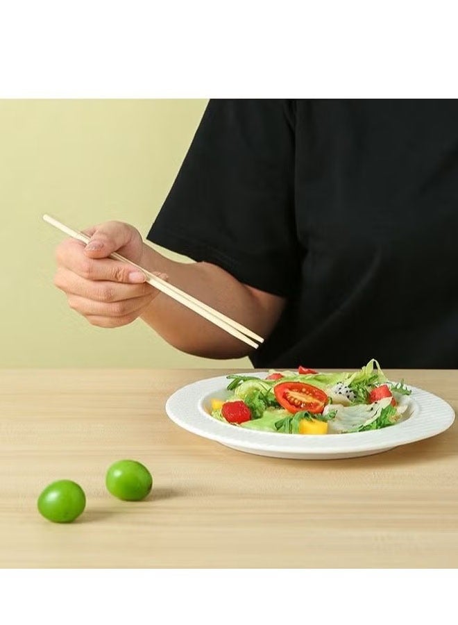 ZVEV 100 Pairs Disposable Chopsticks, Bamboo Wooden Solid No Splinter Chopsticks, Individually Wrapped Disposable Wooden Chopstick For Sushi, Asian Dishes, Noodles, 7.8 Inch - Image 2