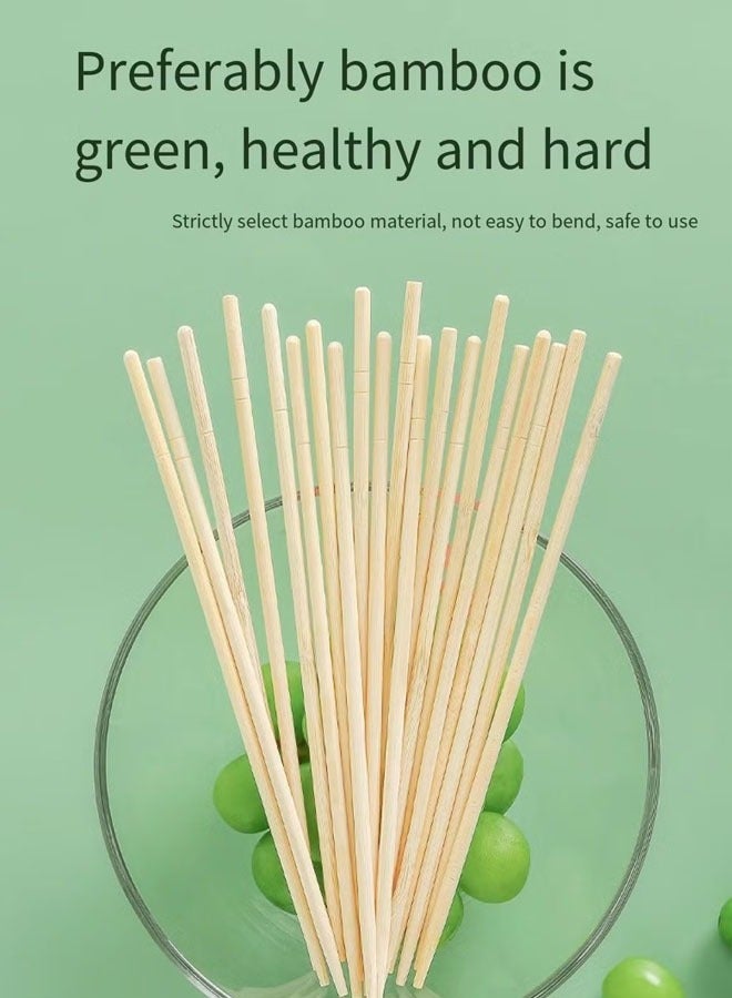 ZVEV 100 Pairs Disposable Chopsticks, Bamboo Wooden Solid No Splinter Chopsticks, Individually Wrapped Disposable Wooden Chopstick For Sushi, Asian Dishes, Noodles, 7.8 Inch - Image 3