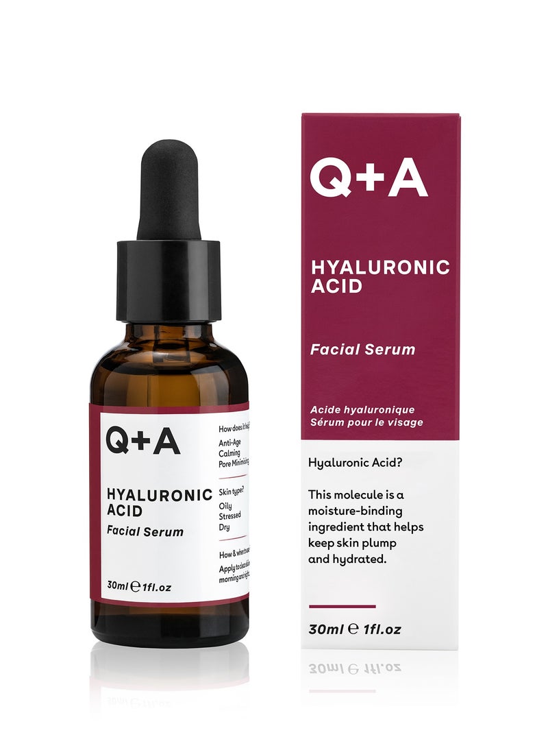 كيو+إيه سؤال وجواب - مصل حمض الهيالورونيك للوجه 30 مل