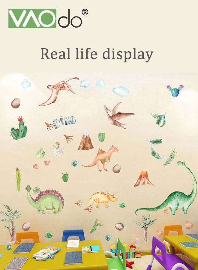 VAOdo عناصر الديناصور خلفية مقاومة للماء المواد البلاستيكية ديكور المنزل الجدار ملصق غرفة نوم غرفة المعيشة غرفة الأطفال ورق حائط للزينة - Image 5