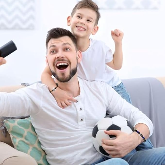 rayihni Football Bracelets For Boys, Set Of 2, Teen Boys Accessories, Gifts For 8-15 Years Old, Birthday, Graduation Presents - Image 5