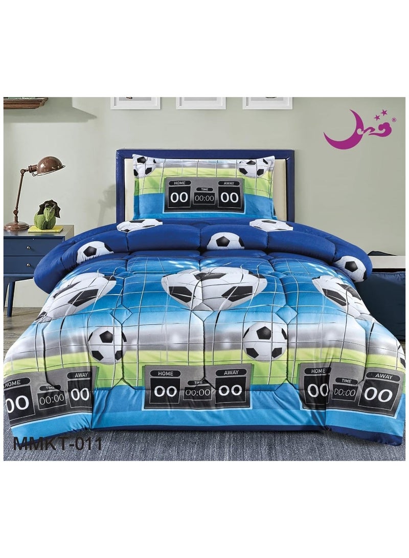 Quilt set, children's drawings, 3 pieces, filling in the middle of a quilt, size 160 * 210 cm