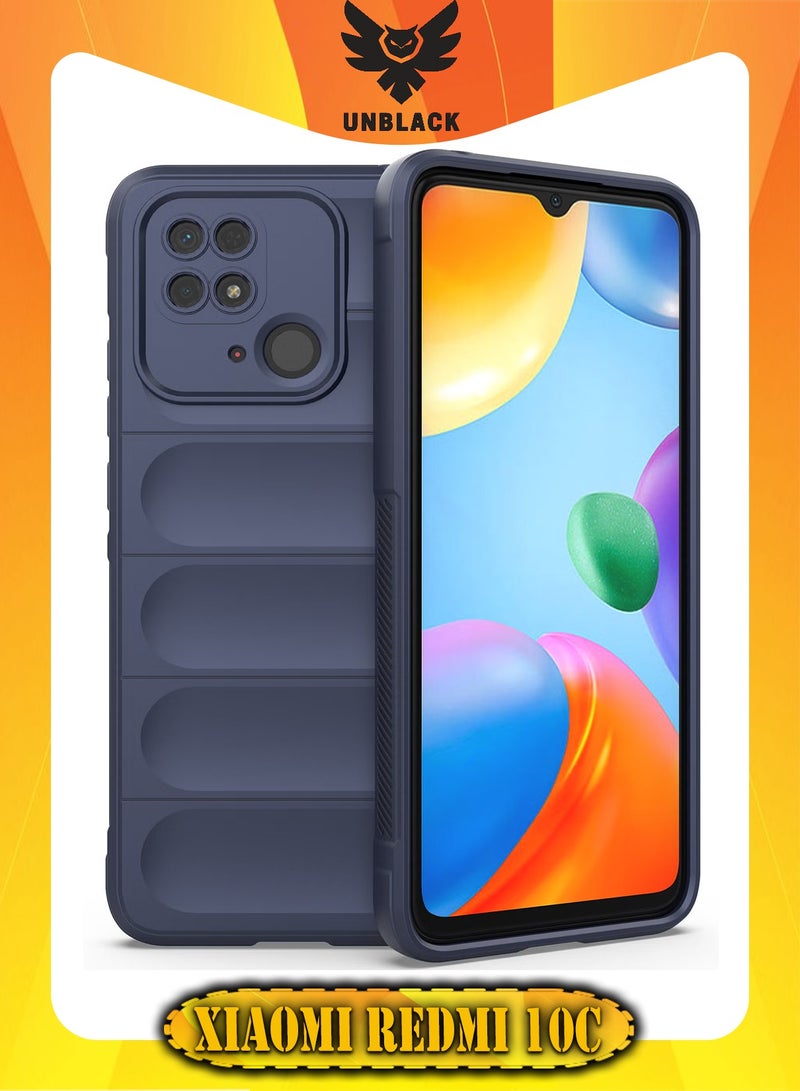 UNBLACK Compatible With Xiaomi Redmi 10C Magic Case Back Cover (Dark Blue) - Image 1