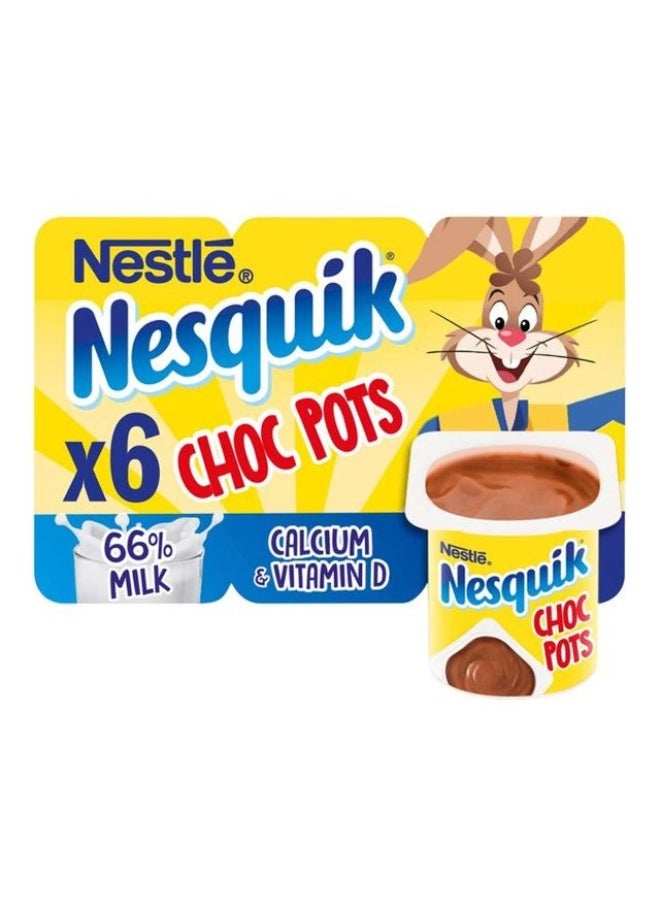 Nestle Nesquik Chocolate Pots 6 x 55g