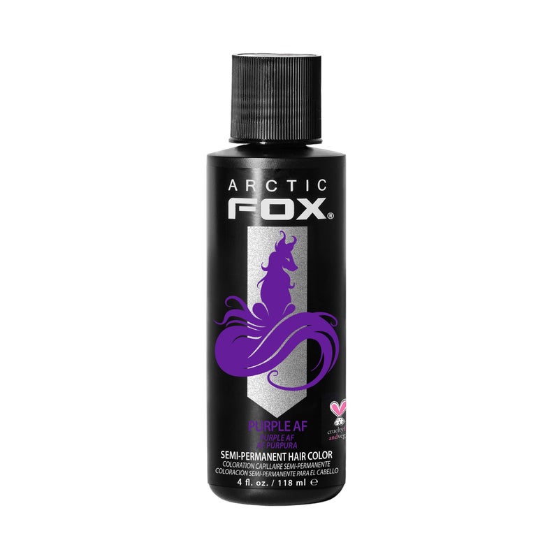 Arctic Fox Semi-Permanent Hair Dye, Vegan & Cruelty-Free, Ammonia-Free, Conditioning, Long Lasting, Vibrant Purple AF Color, For All Hair Types, Unisex, 4 Fl Oz - Image 1