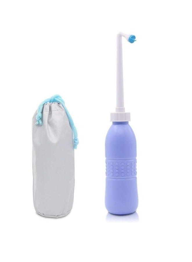 PROMASS 650 ml Large Portable shattaf Bidet Bottle Handheld Travel Toilet shataf Hand Spray Seat WaterBlue, Type : BidetMaterial : Plastic  - Image 1