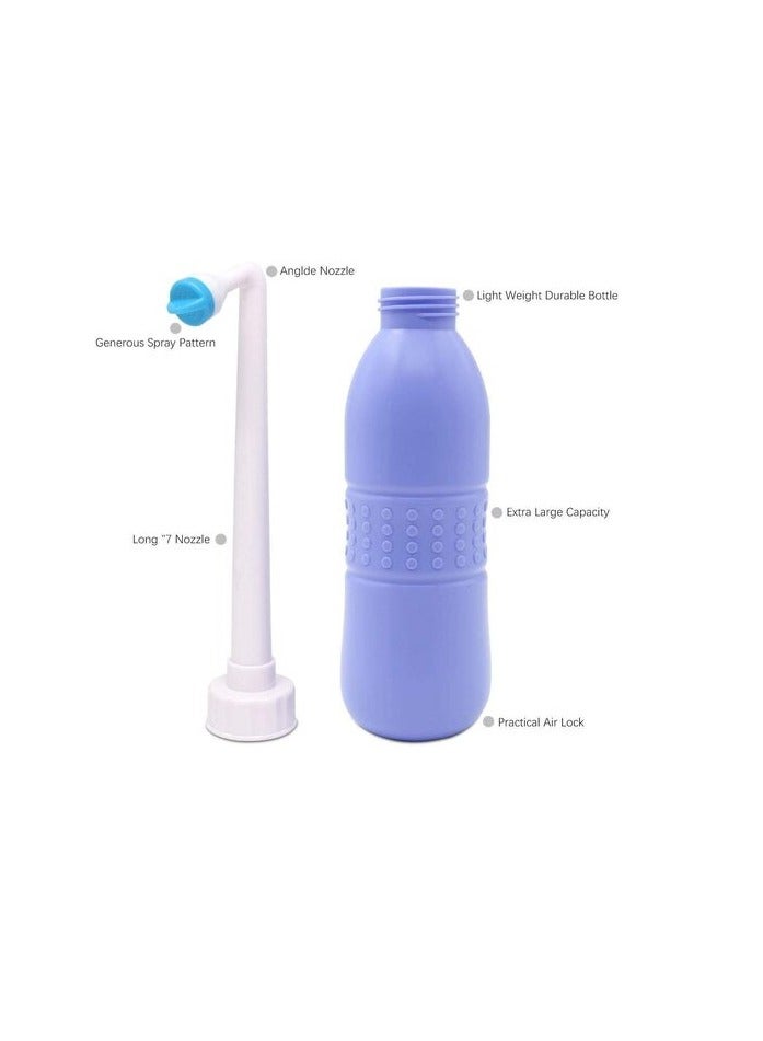 PROMASS 650 ml Large Portable shattaf Bidet Bottle Handheld Travel Toilet shataf Hand Spray Seat WaterBlue, Type : BidetMaterial : Plastic  - Image 3