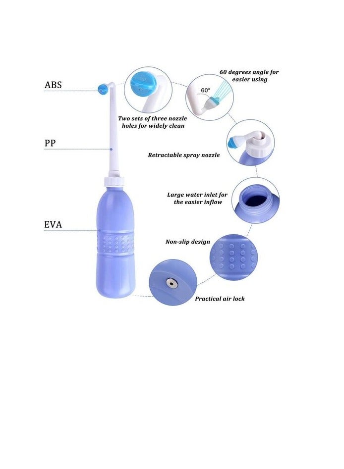PROMASS 650 ml Large Portable shattaf Bidet Bottle Handheld Travel Toilet shataf Hand Spray Seat WaterBlue, Type : BidetMaterial : Plastic  - Image 5