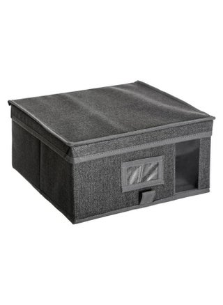 Polypropylene Foldable Storage Box with Lid Dark Grey 30 x 15cm 138894C - pzsku/Z1CFA71FF0FF2BC6E8495Z/45/1748256368/1f67cb2e-6b8a-4575-835d-1bfc71450e48