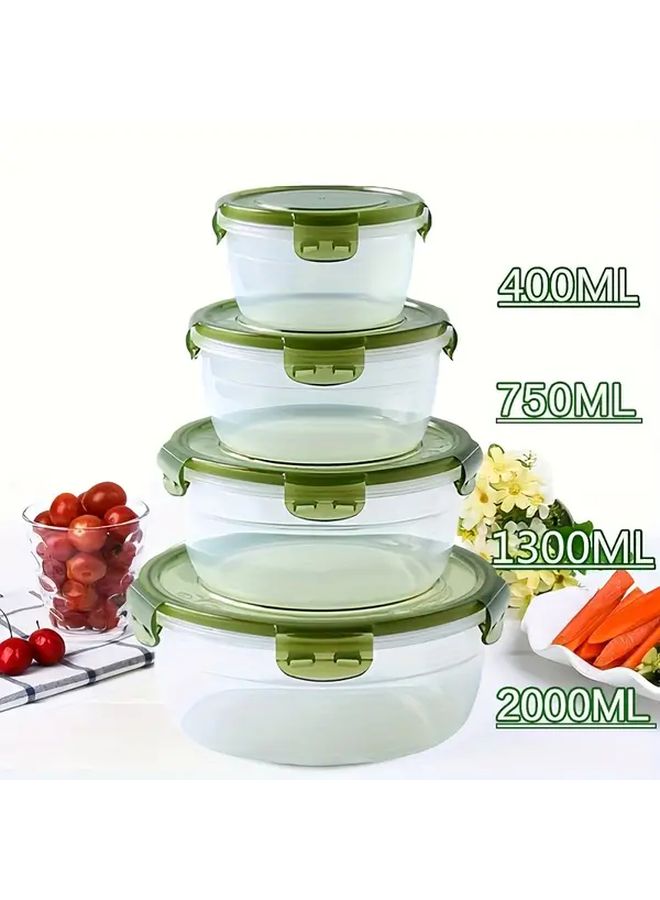 8pcs Purple Food Storage Containers With Lids For Meal Prep Kitchen Organizer Microwave Safe - Image 5