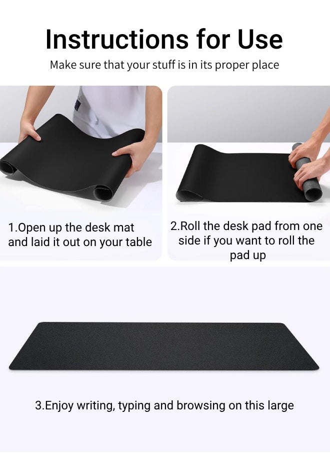 XiuWoo - Large Gaming Mouse Pad Extended Desk Mat Mousepad with Anti-Slip Base Keyboard Mat for Office Desk Decor - Image 1