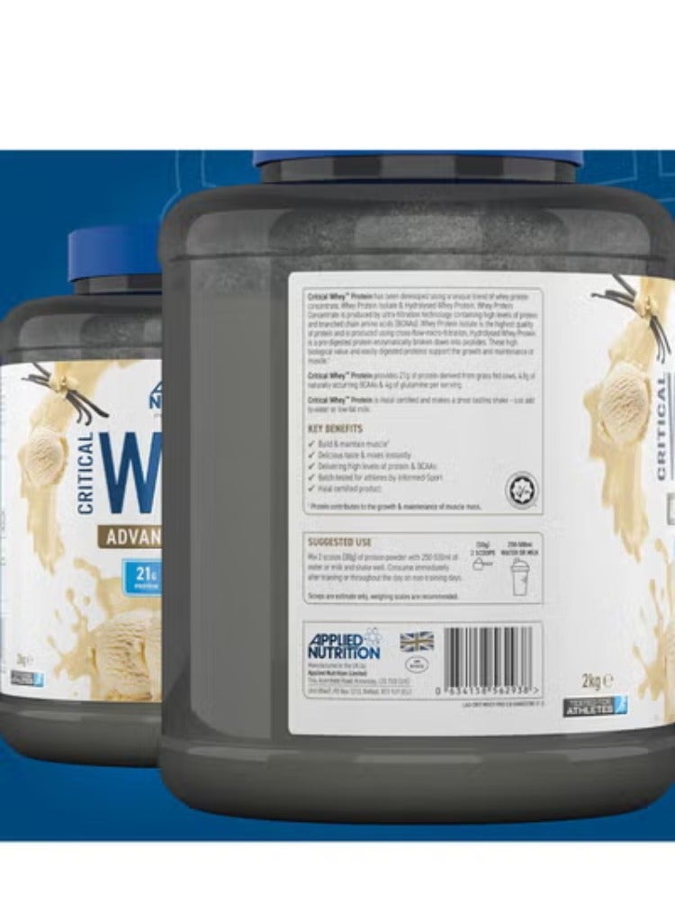 أبلايد نيوتريشن مزيج بروتين مصل اللبن المتقدم من كريتيكال واي، كاسترد، 2 كجم - Image 3