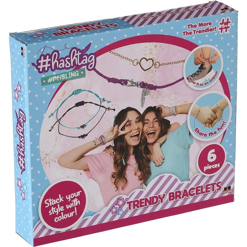 هاشتاج صناعة الأسورة علي الموضة 6 قطع - HTMB2101 - Image 1