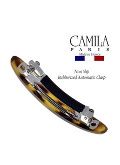 CAMILA Camila Paris CP2883/2 French Hair Barrette Clip for Girls, Tokyo Small 2.5 inch Set of 2 Strong Hold Grip Hair Clips for Women, No Slip and Durable Styling Girls Hair Accessories, Made in France  - Image 2