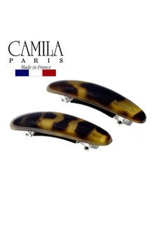 CAMILA Camila Paris CP2883/2 French Hair Barrette Clip for Girls, Tokyo Small 2.5 inch Set of 2 Strong Hold Grip Hair Clips for Women, No Slip and Durable Styling Girls Hair Accessories, Made in France  - Image 4