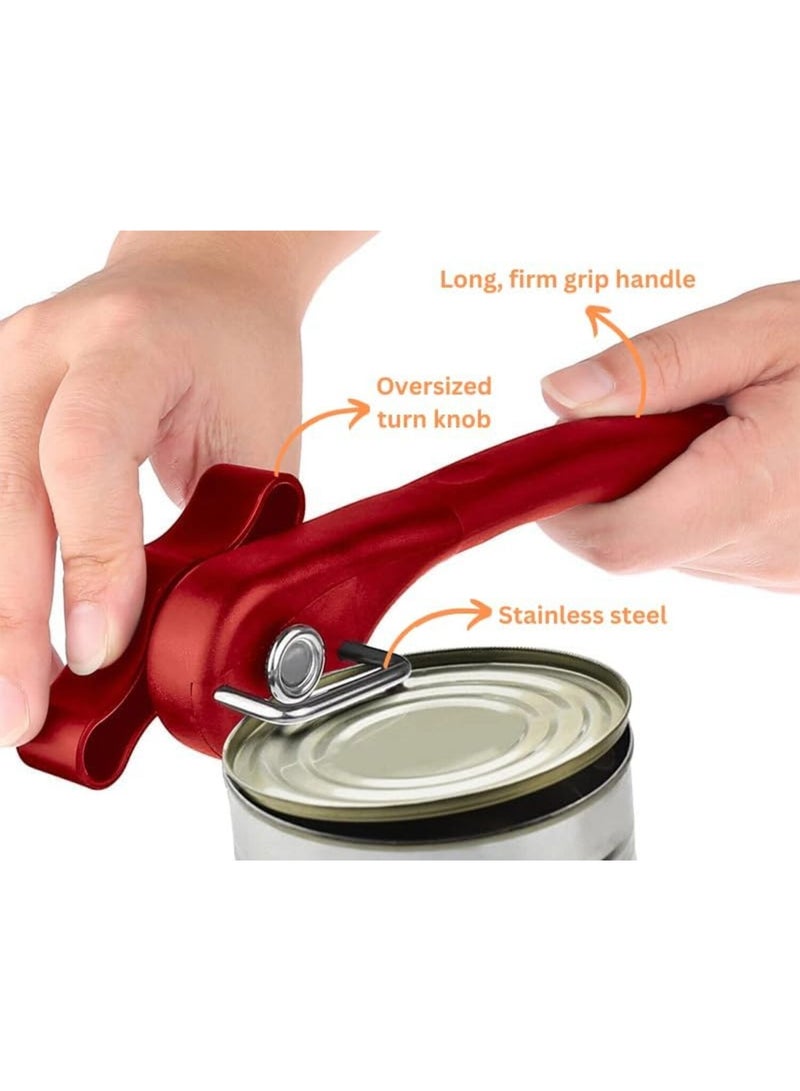 PTTIMFFM Can Opener Manual,Safe Cut Manual Can Opener, Side-Cut Safety Can Opener Smooth Edge,Stainless Steel Can Openers by Heavy Duty - Image 2