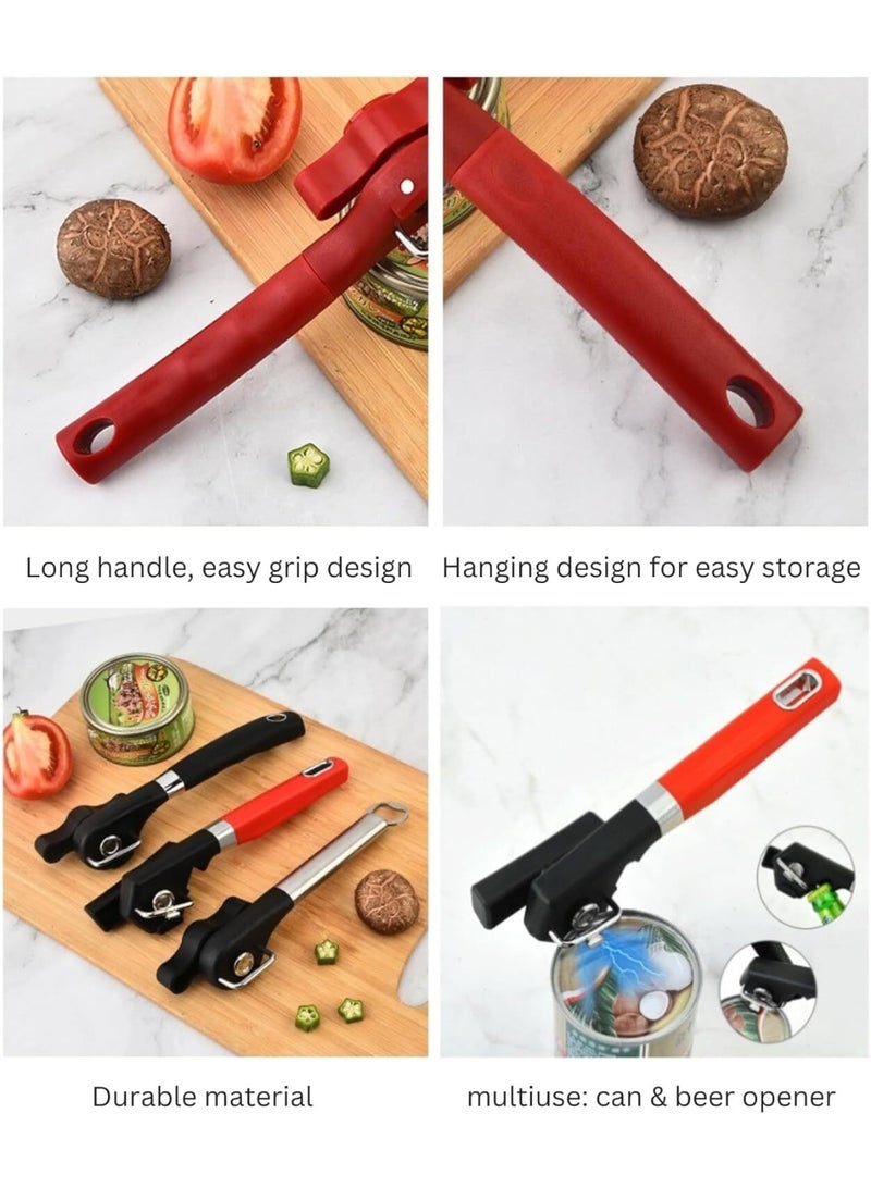 PTTIMFFM Can Opener Manual,Safe Cut Manual Can Opener, Side-Cut Safety Can Opener Smooth Edge,Stainless Steel Can Openers by Heavy Duty - Image 5