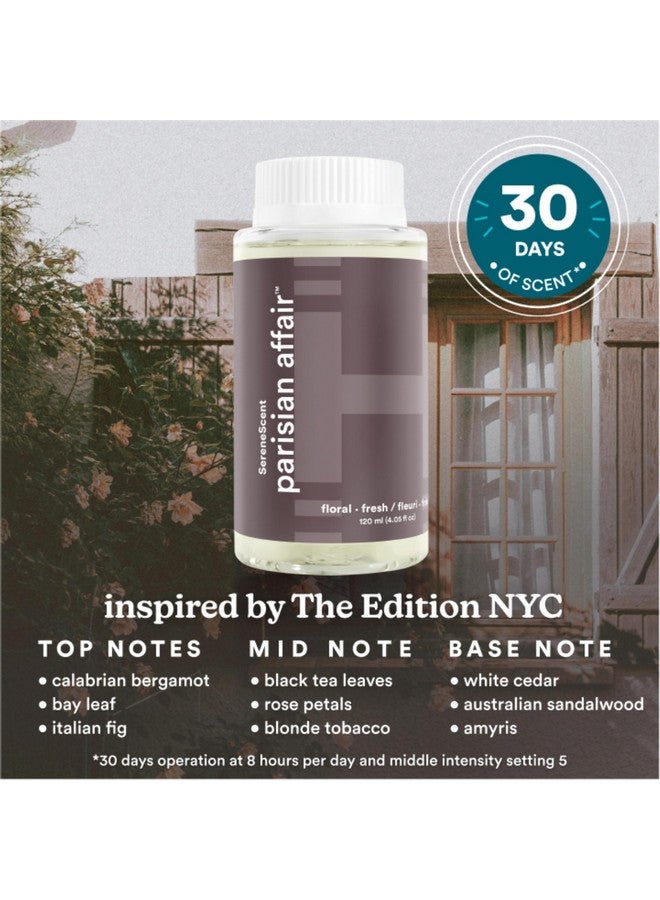 HoMedics Homedics SereneScent Parisian Affair, Floral & Fresh Home Fragrance Oil, 120 ml, for use with Homedics SereneScent Waterless Diffuser (ARMH-970/973), Clean & Natural, up to 100% USDA Biobased  - Image 2