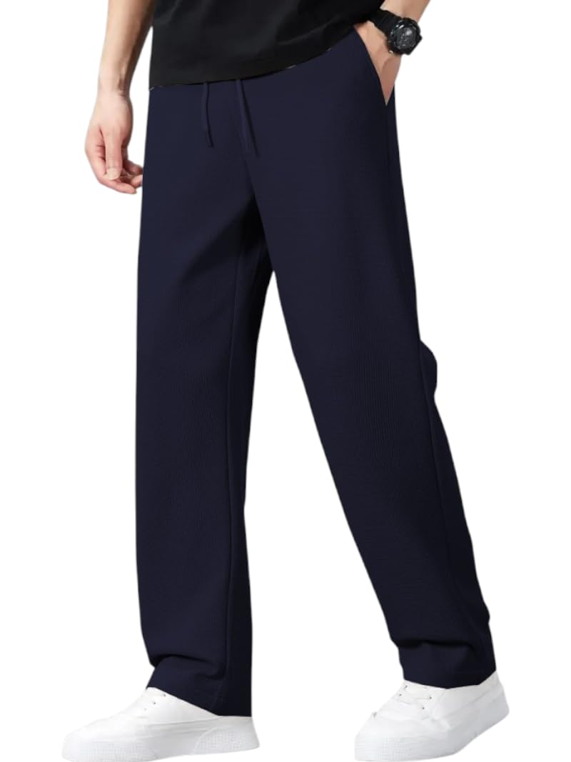 JVX Trouser for Men || Casual Trouser || Track Pant for Men || Trackpants || Mens Track Pant (TROUSER-03) (in, Numeric, 32, Navy) - Image 5