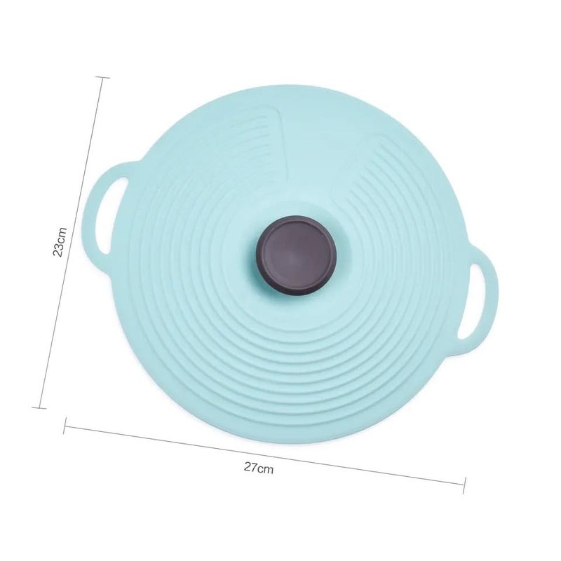 Zusaca Reusable Suction Microwave Food Storage Cover Silicone Lids, Food-Grade Grip fits Cups, Bowls, Plates, Pots, Fridge Dishwasher Safe (1Pcs) (Multicolor) (Large) - Image 2