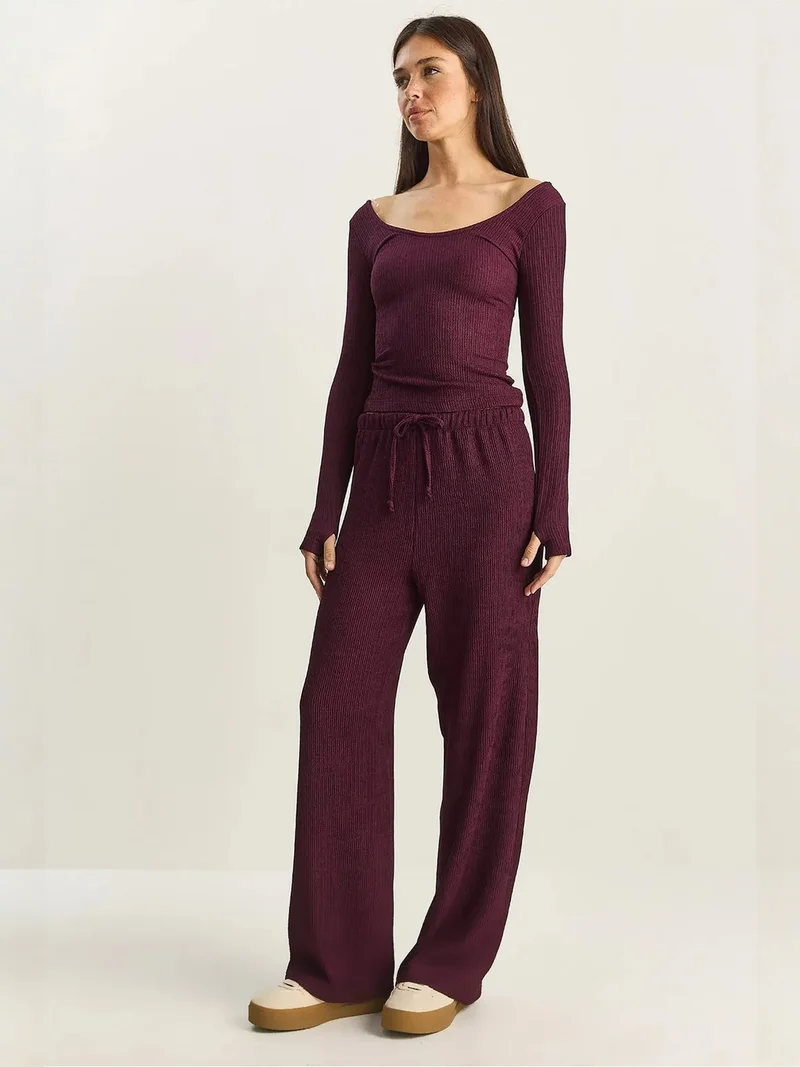 بيانكو لوتشي LUCCI High Waist Wide Leg Pants